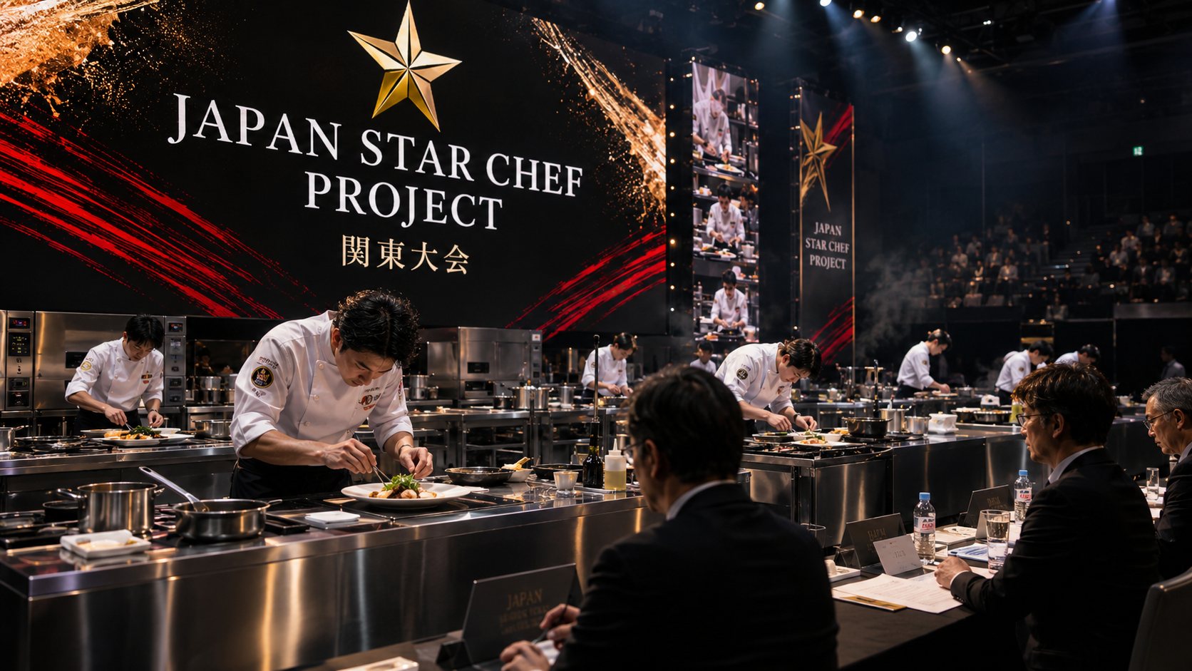 JAPAN STAR CHEF PROJECT 関東大会で調理する料理人たち